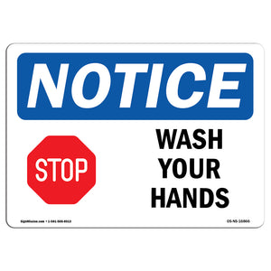 NOTICE Wash Your Hands