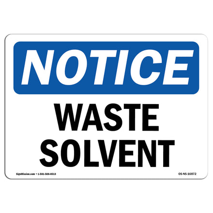 NOTICE Waste Solvent