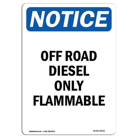 Off Road Diesel Only Flammable