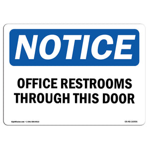 Offices Restrooms Through This Door