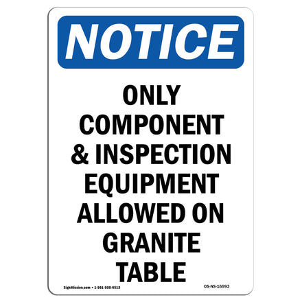 Only Component And Inspection Equipment Allowed