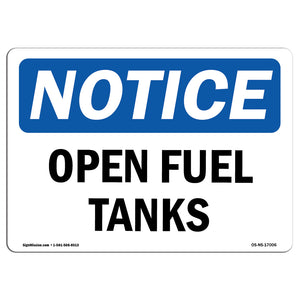 Open Fuel Tanks