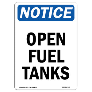 Open Fuel Tanks