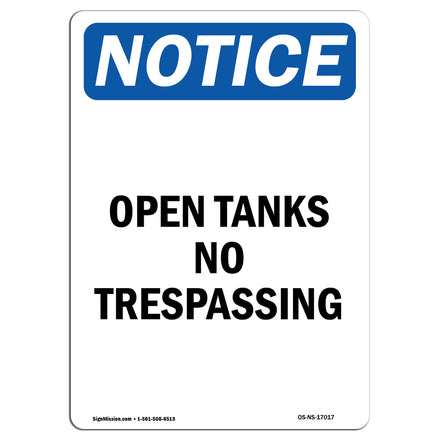 Open Tanks No Trespassing