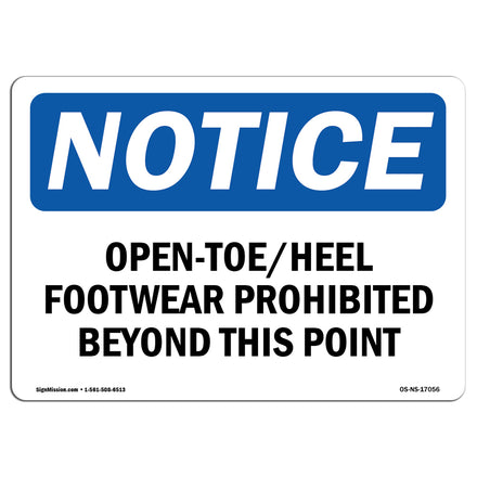 OSHA PPE Foot Sign