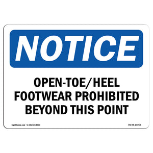 OSHA PPE Foot Sign