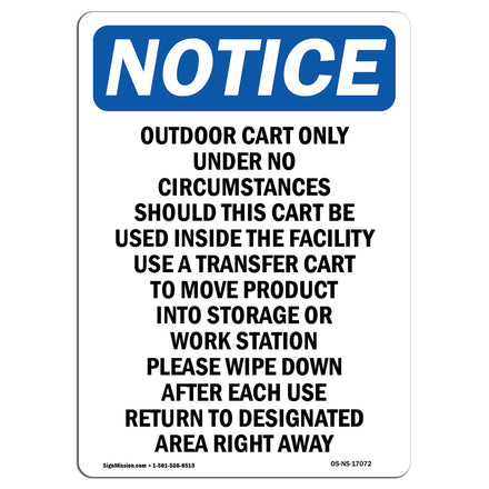 Outdoor Cart Only Under No Circumstances