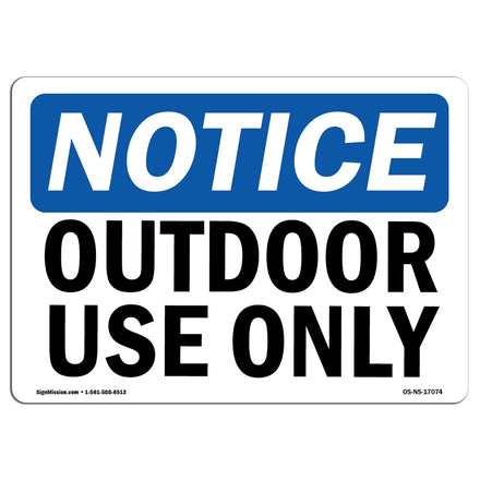 Outdoor Use Only