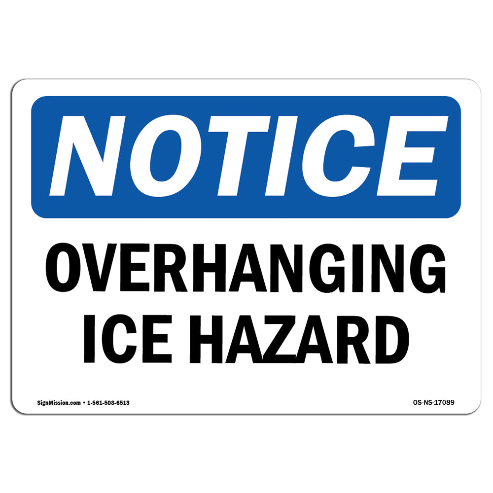 Overhanging Ice Hazard