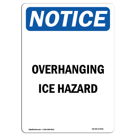 Overhanging Ice Hazard