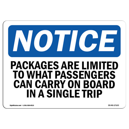 Packages Are Limited To What Passengers