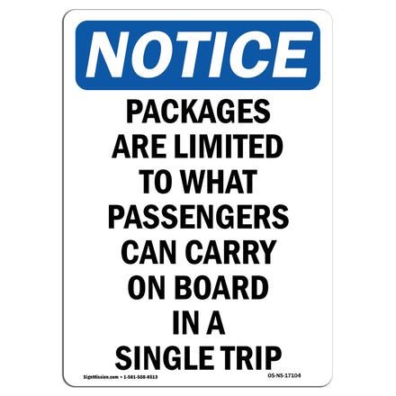 Packages Are Limited To What Passengers