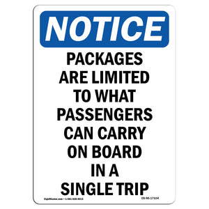 Packages Are Limited To What Passengers