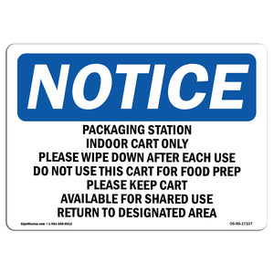 Packaging Station Indoor Cart Only Please