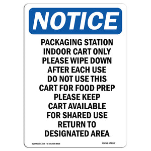 Packaging Station Indoor Cart Only Please