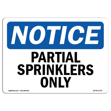 Partial Sprinklers Only