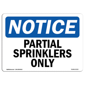 Partial Sprinklers Only