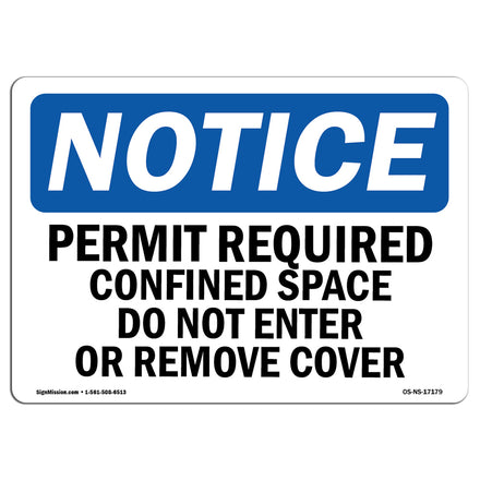 Permit Required Confined Space Do Not Enter Sign