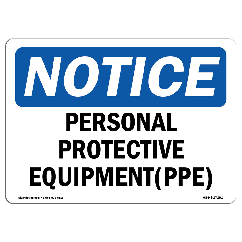 Personal Protective Equipment (PPE)