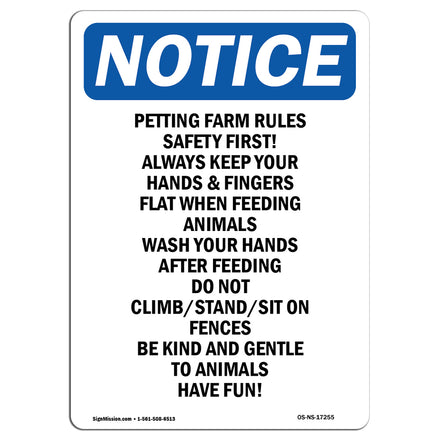 Petting Farm Rules Safety First Always