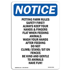 Petting Farm Rules Safety First Always