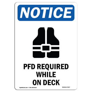 PFD Required While On Deck