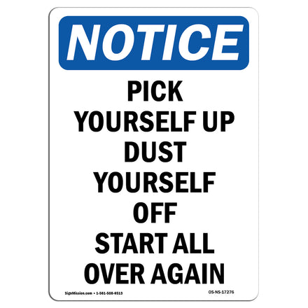 Pick Yourself Up Dust Yourself Off Start