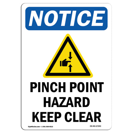 Pinch Point Hazard Keep Clear