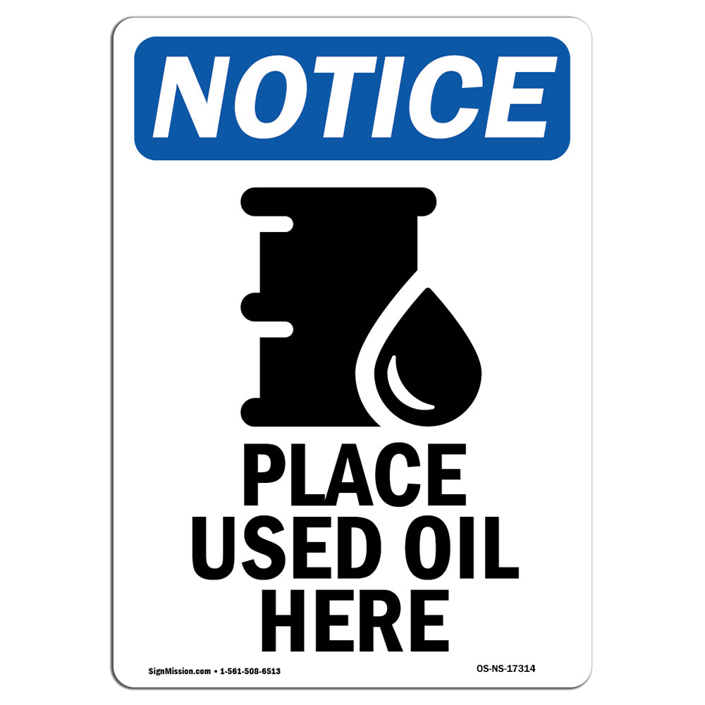 Place Used Oil Here