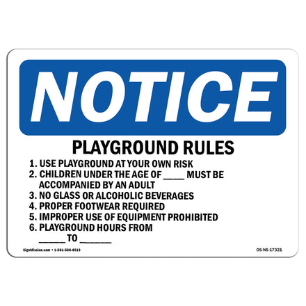 Playground Rules 1. Use Playground At Your