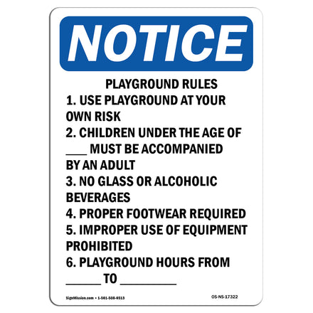 Playground Rules 1. Use Playground At Your