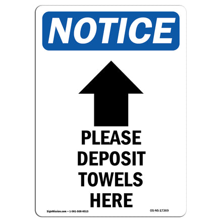 Please Deposit Towels Here [Down