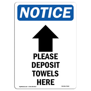 Please Deposit Towels Here [Down