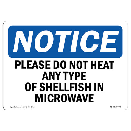 Please Do Not Heat Any Type Of Shellfish