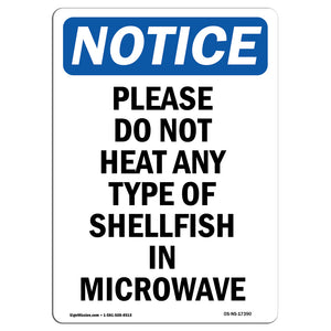 Please Do Not Heat Any Type Of Shellfish