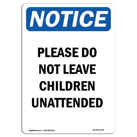 Please Do Not Leave Children Unattended