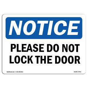 Please Do Not Lock The Door