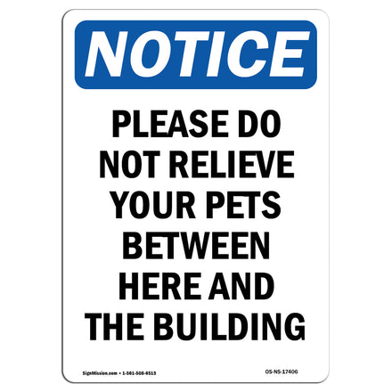 Please Do Not Relieve Your Pets Between