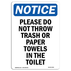 Please Do Not Throw Trash Or Paper