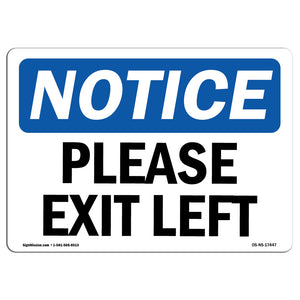 Please Exit Left