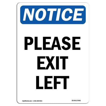 Please Exit Left