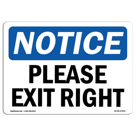 Please Exit Right