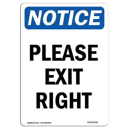 Please Exit Right