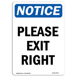 Please Exit Right