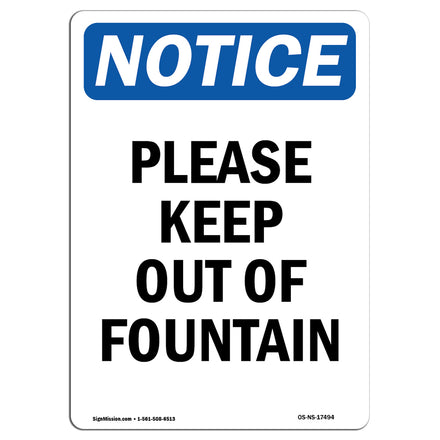 Please Keep Out Of Fountain