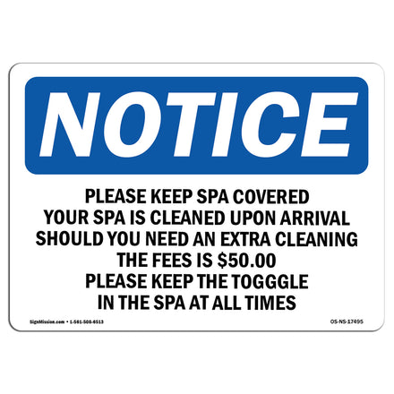 Please Keep Spa Covered Your Spa Is Cleaned