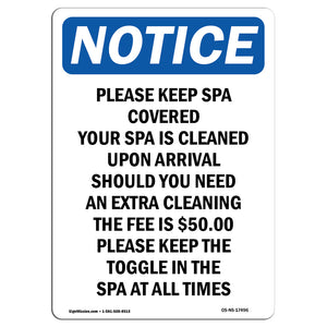 Please Keep Spa Covered Your Spa Is Cleaned