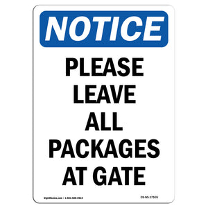 Please Leave All Packages At Gate