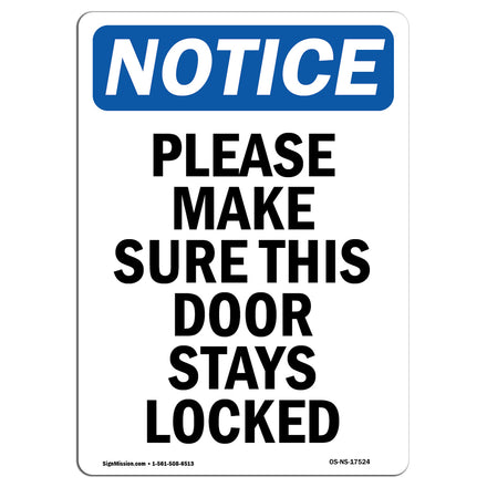 Please Make Sure This Door Stays Locked