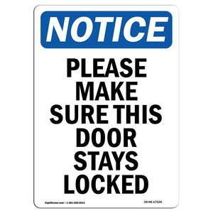 Please Make Sure This Door Stays Locked